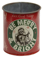 Be Merry & Bright Metal Can