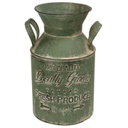 Locally Grown Green Milk Can