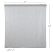 Sawyer Mill Blue Ticking Stripe Shower Curtain 72x72