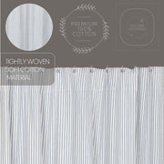 Sawyer Mill Blue Ticking Stripe Shower Curtain 72x72