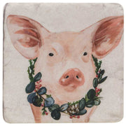 Christmas Farm Animals Resin Coasters (Set of 4)
