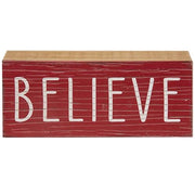 Believe Wooden Sign