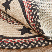 Colonial Star Jute Rug Oval w/ Pad 60x96