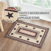 Colonial Star Jute Rug Rect w/ Pad 20x30