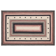 Colonial Star Jute Rug Rect w/ Pad 60x96