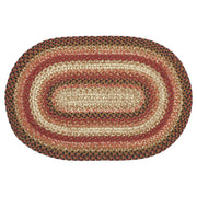 Ginger Spice Jute Rug Oval w/ Pad 20x30