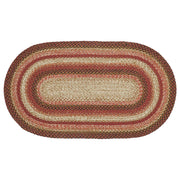 Ginger Spice Jute Rug Oval w/ Pad 27x48