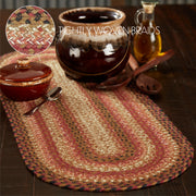 Ginger Spice Jute Oval Runner 13x36