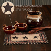 Colonial Star Jute Rect Placemat 10x15