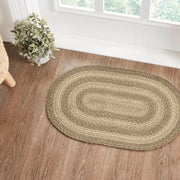 Cobblestone Jute Rug Oval w/ Pad 20x30