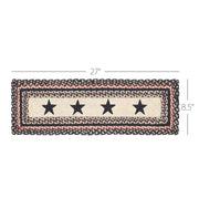 Colonial Star Jute Stair Tread Rect Latex 8.5x27