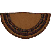 Heritage Farms Crow Jute Rug Half Circle w/ Pad 16.5x33