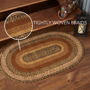 Kettle Grove Jute Rug Oval w/ Pad 24x36
