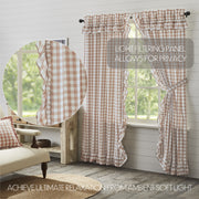Annie Buffalo Portabella Check Ruffled Panel Set of 2 84x40
