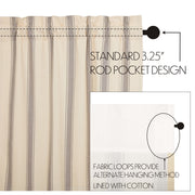 Grace Grain Sack Stripe Valance 16x60