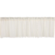 Tobacco Cloth Antique White Patchwork Valance 16x60