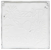 Bless Our Home Vintage Metal Wall Plaque