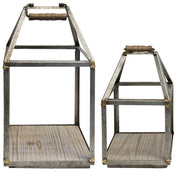 Antiqued Open Air Lanterns (Set of 2)