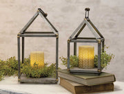 Antiqued Open Air Lanterns (Set of 2)