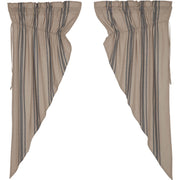 Grain Sack Charcoal Prairie Short Panel Set of 2 63x36x18