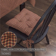 Patriotic Patch Plaid Chair Pad