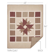 Cider Mill Twin Quilt 68Wx86L