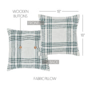 Pine Grove Plaid Fabric Pillow 18x18