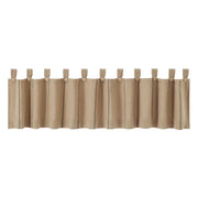 Stitched Burlap Natural Valance 16x90