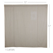 Kaila Ticking Stripe Shower Curtain 72x72