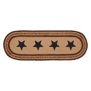 Potomac Jute Runner Stencil Stars 8x24