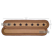 Potomac Jute Runner Stencil Stars 13x72