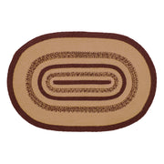 Potomac Jute Rug Oval Stencil Stars 24x36