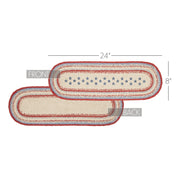 Celebration Jute Oval Runner 8x24