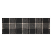 Eston Black Tan Plaid Runner 12x36