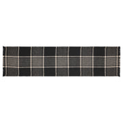 Eston Black Tan Plaid Runner 12x48