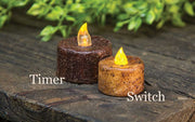 Burnt Ivory Switch Tealight - Battery Operated