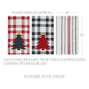 Gregor Plaid Tea Towel Set of 3 19x28
