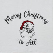 Annie Check Vintage Santa Tea Towel Set of 3 19x28