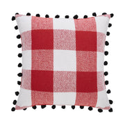 Annie Red Check Vintage Santa Pillow 12x12