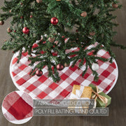 Annie Red Check Tree Skirt 36