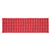 Gallen Red White Runner Fringed 8x24