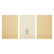 Buzzy Bees Ruffled Tea Towel Set of 3 19x28