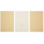 Buzzy Bees Ruffled Tea Towel Set of 3 19x28