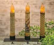 Vintage Flag Timer Taper 6" - Burnt Ivory