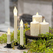 Rustic White Timer Taper - 6"