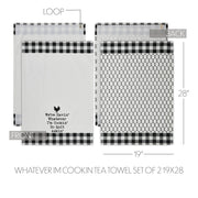 Down Home Whatever I'm Cookin Tea Towel Set of 2 19x28