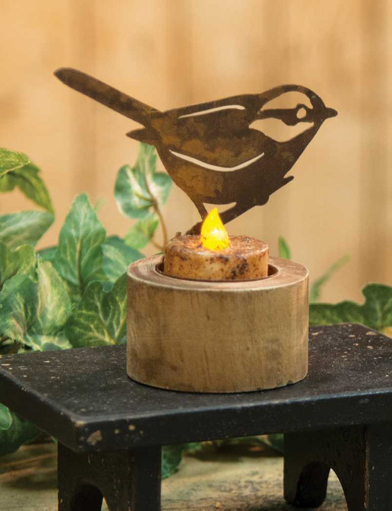 Rusty Bird Tealight Holder - Small