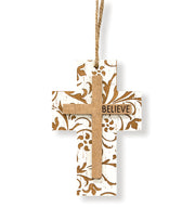 Believe Cross Ornament
