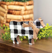 Black & White Buffalo Check Chunky Cow