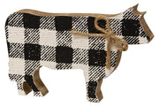 Black & White Buffalo Check Chunky Cow